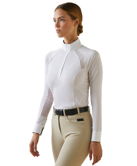 Ariat Sunstopper Pro 2.0 Show Shirt Oscar collar closed