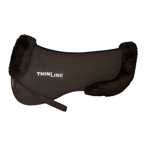 ThinLine Trifecta Half Pad with Sheepskin Rolls
Brown side
