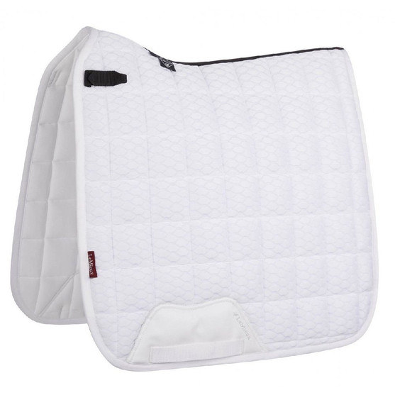 LeMieux Carbon Mesh Dressage Square Pad White