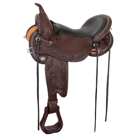 Circle Y Everglade Flex2 Trail Saddle 1681 with Black grainout seat