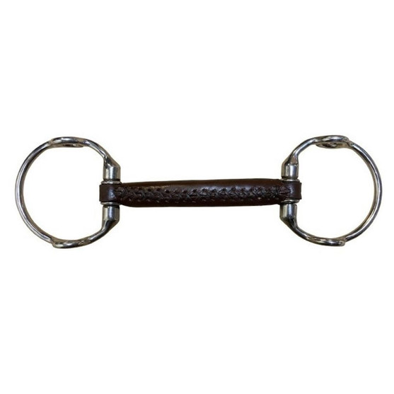 Jump'in Round Leather Eggbutt Gag