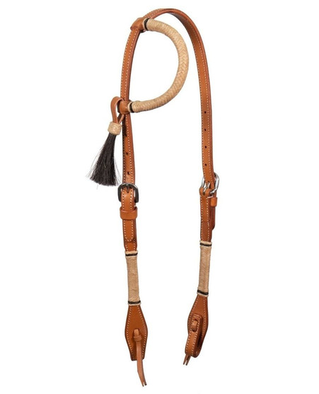 BLR Rawhide Round One Ear Headstall