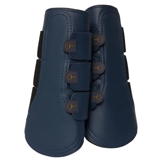 Horze Noir Brushing Boots navy pair