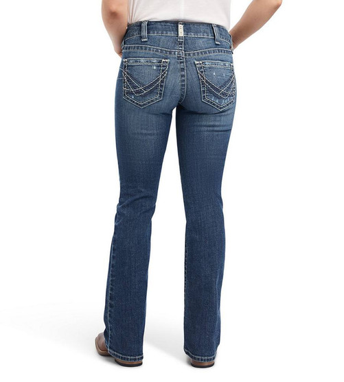 ARIAT Women's R.E.A.L. Mid-Rise Corinne Bootcut Jeans - Comfort Stretch Denim, Advanced Fit Technology - View #6