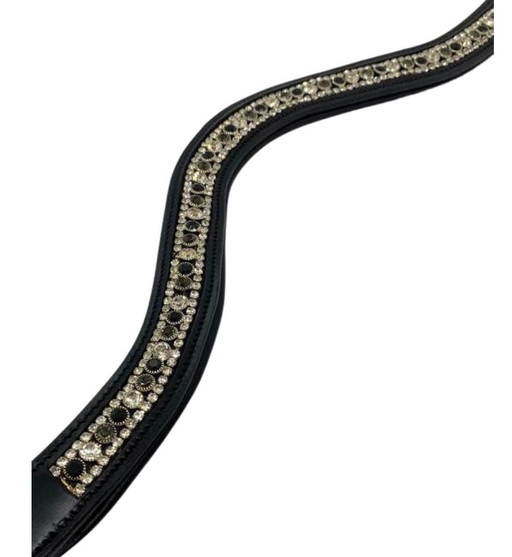 Black Oak Curved Cameo Browband