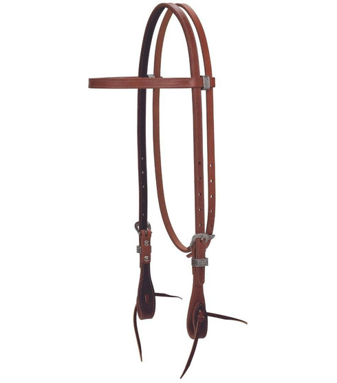 Weaver Synergy Latigo Lined Brow Headstall