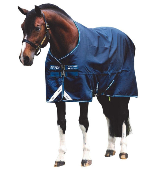 Horseware Amigo Bravo 12 Lite Turnout Sheet navy front