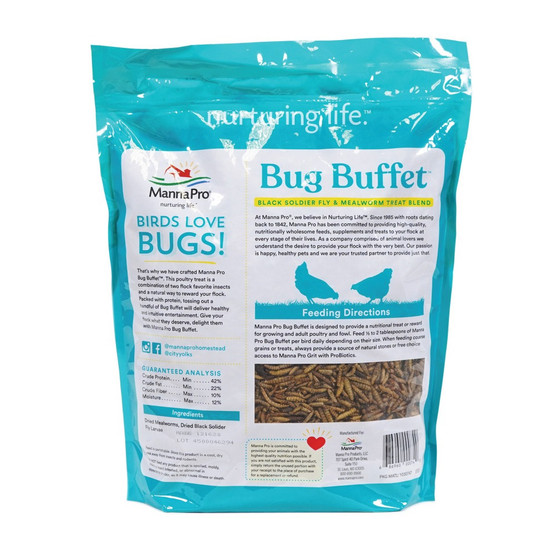Manna Pro Bug Buffet 30oz bag back