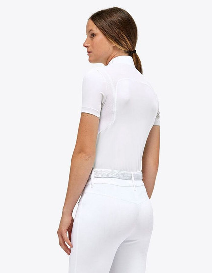 Cavalleria Toscana Mesh Insert Polo back