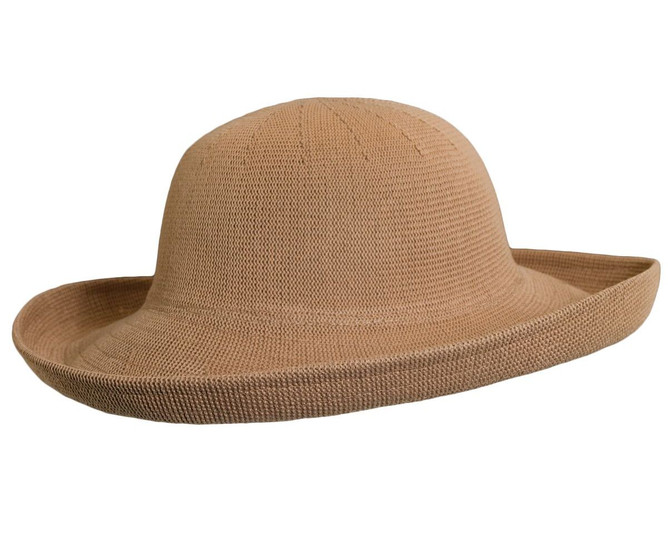 Scala Anji Knitted Poly Straw Hat DESERT