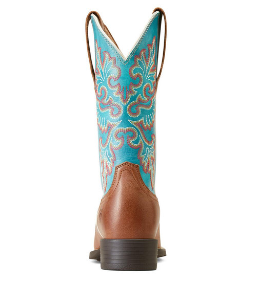 Ariat Round Up Buff Blonde StretchFit Boot HEEL