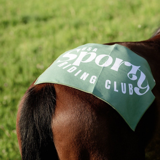 TKEQ Sporty Ring Rag ON HORSE