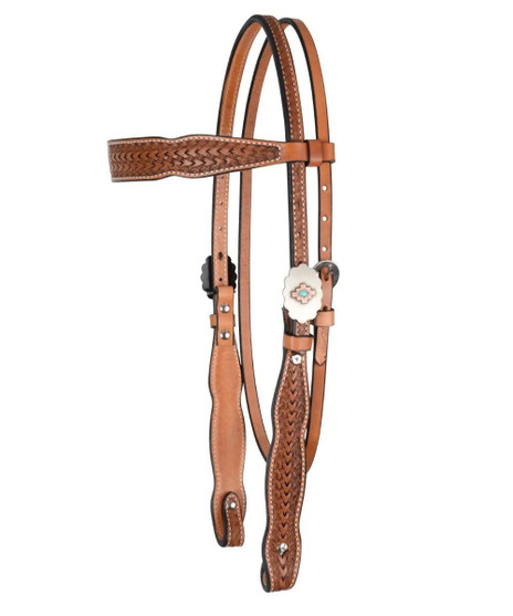 Reinsman Dawson Brow Headstall OLD WEST