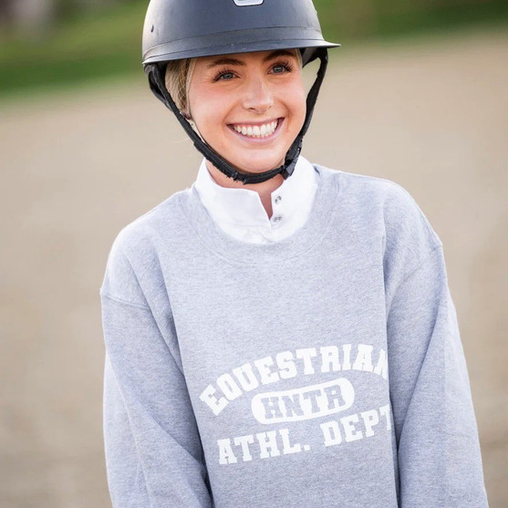 TKEQ Athletic Department HUNTER Sweatshirt closeup