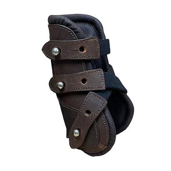 Belle & Bow Pony Open Front Leather Boots