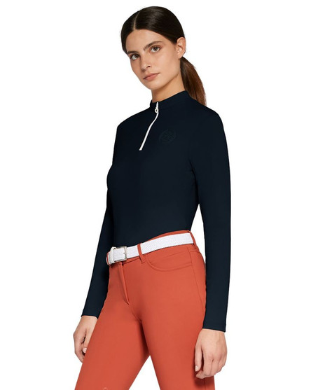 Cavalleria Toscana PiquÃ© LS Polo NAVY front