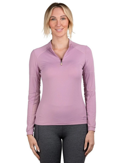 Kastel Denmark Paneled LS 1/4 Zip ORCHID front