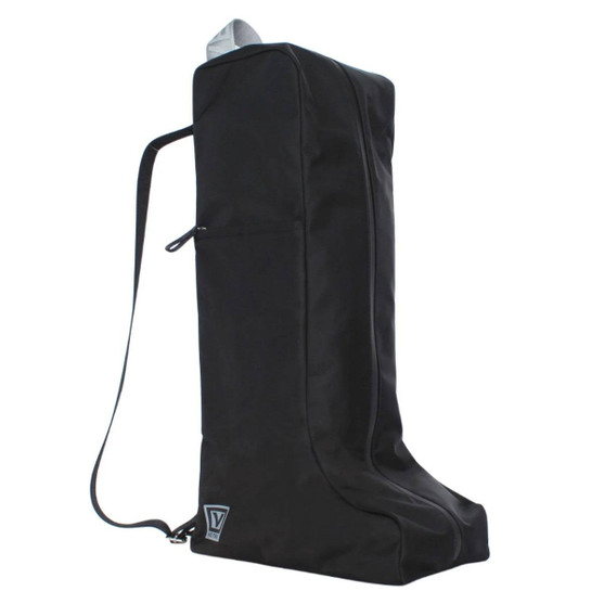 Veltri Bedford Tall Boot Bag BLACK/NICKEL