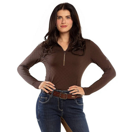 Goode Rider Luxe Shirt CHOCOLATE FRONT