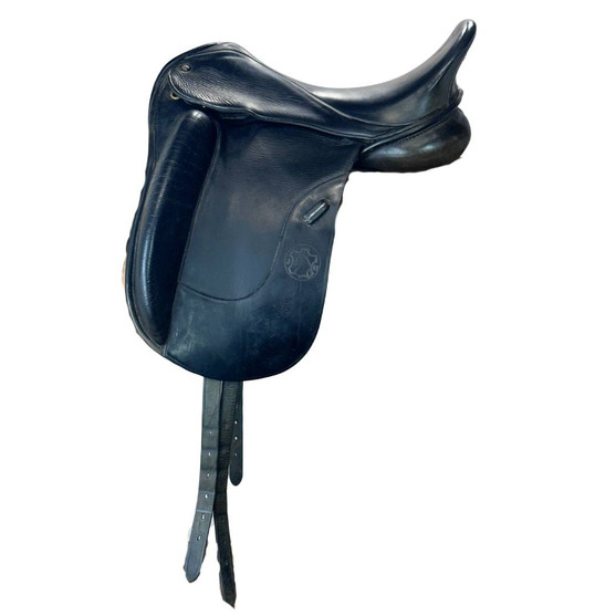 Used Henning Sofa Dressage Saddle left side