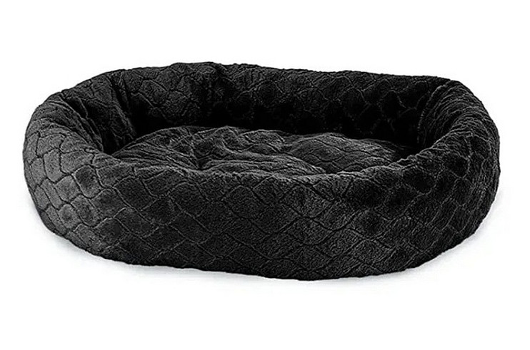 SleepZone Diamond Cut Lounger BLACK
