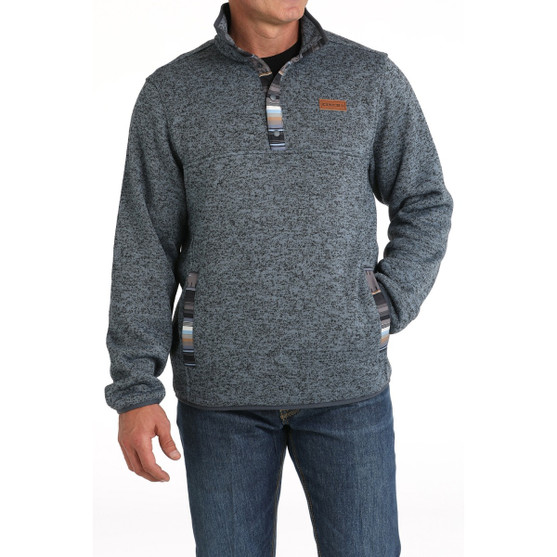 Men's Cinch Sweater Knit Pullover FRONT