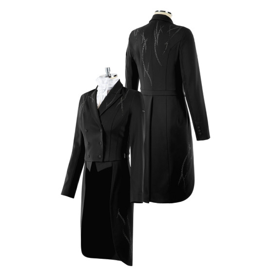 Animo Leslie Crystal Tailcoat NERO