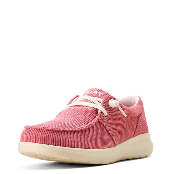 Ariat Hilo Pink Corduroy Shoe 3/4