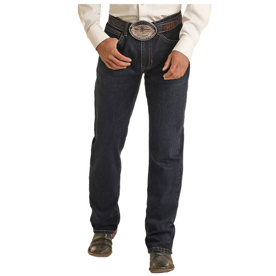 Men's Rock & Roll Denim Rope Stitch Jeans FRONT