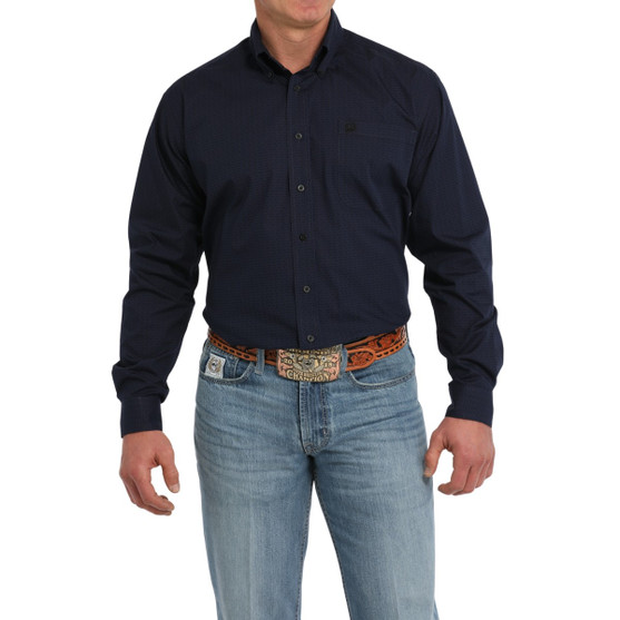 Men's Cinch Cow Print Shirt FRONT