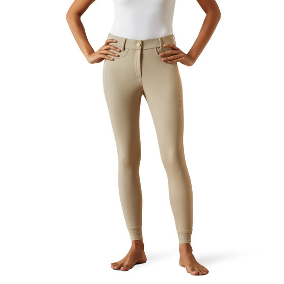Ariat Tri Factor NT Half Grip Breeches TAN FRONT