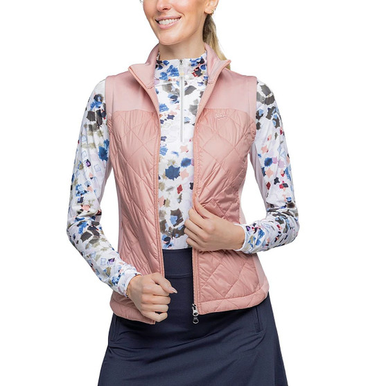 Kastel Denmark Quilted Vest BLUSH FRONT