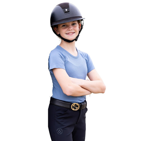 TKEQ Mini Kennedy Seamless 2.0 SS Shirt DENIM FRONT