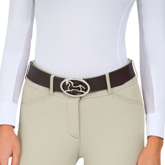 RJ Classics Lilo Bobbie Reversible Belt CHOCOLATE/AQUA IN USE