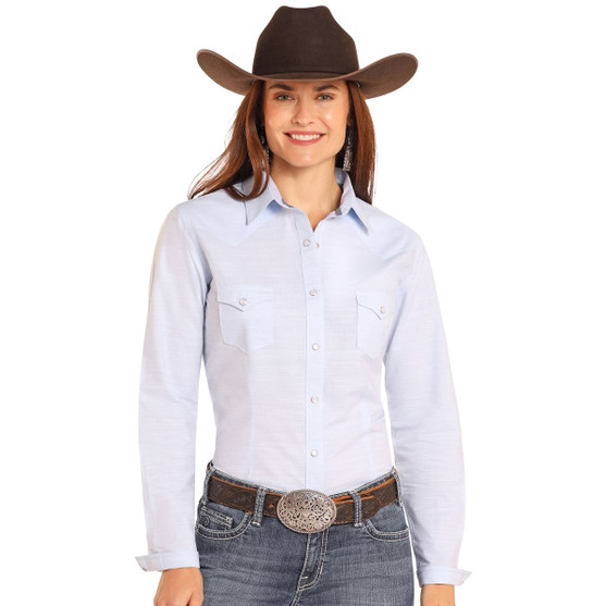 Panhandle Lt Blue LS Snap Shirt FRONT