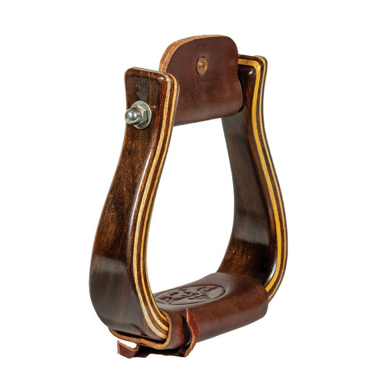 Professional’s Choice 2" Wood Stirrups DARK