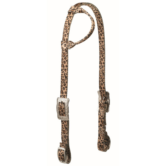 Weaver Patterned Poly One Ear Headstall LEOPARD