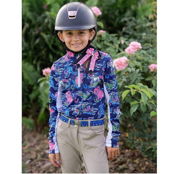 Girls Belle & Bow Australia LS Sun Shirt