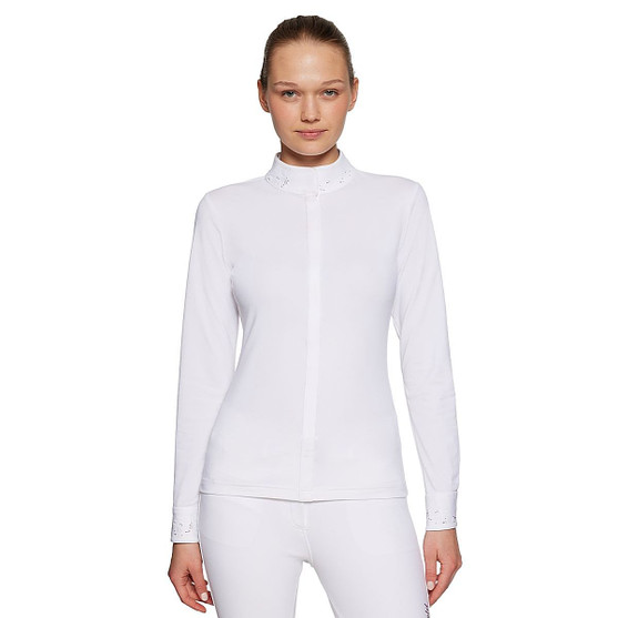 Samshield Juliane LS Show Shirt WHITE FRONT
