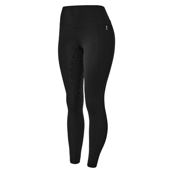 Horze Gillian Full Seat Tights BLACK FRONT