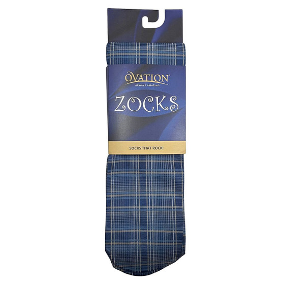 Ovation Zocks Boot Socks SMOKE PLAID