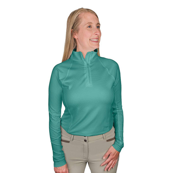 Ovation 1/4 Zip Textured Sun Shirt OPEN WATER FRONT