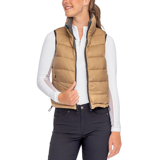 Kastel Denmark Reversible Puffer Vest CAMEL