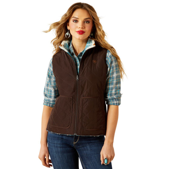 Ariat Dilon 2.0 Reversible Insulated Vest MOLE FRONT