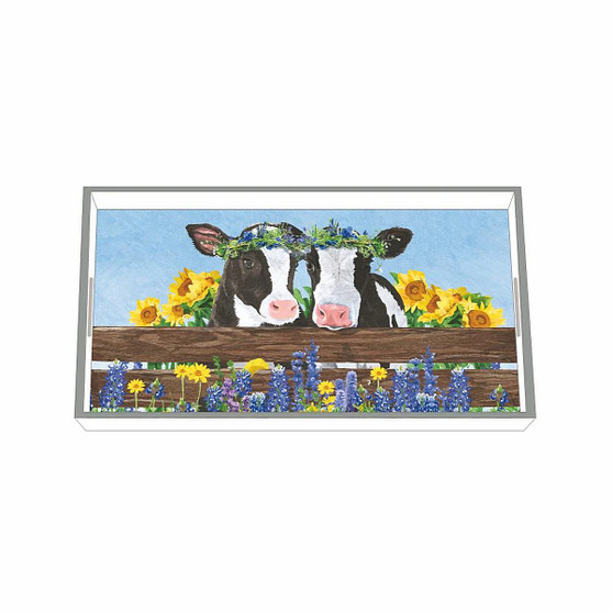 Borden & Clover Laquered Wooden Tray