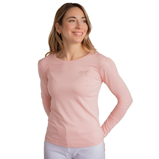 Pénélope Techty Honey LS T-Shirt PINK FRONT