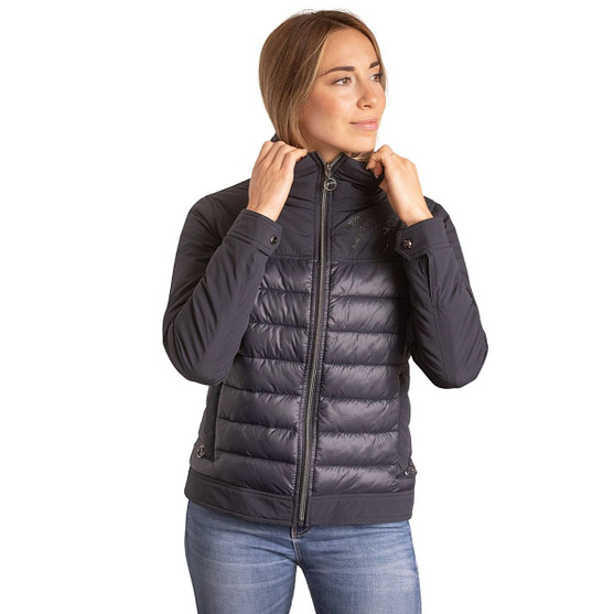 Pénélope Edelweiss Quilted Jacket NAVY FRONT
