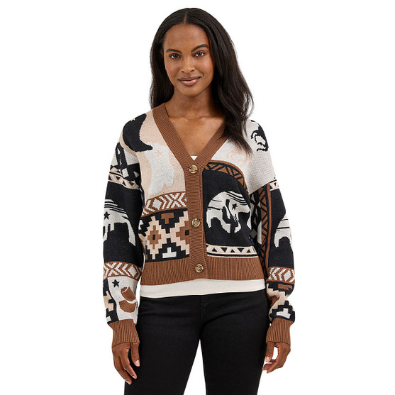Wrangler Western Cropped Cardigan Sweater