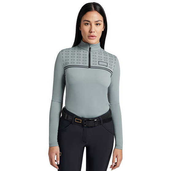 Rider's Gene Jersey Fleece 1/4 Zip LS Shirt LAVA SMOKE FRONT