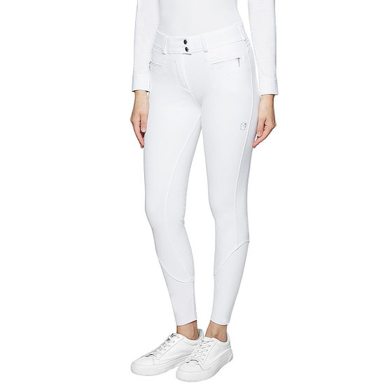 Samshield Clara Full Seat Breeches WHITE FRONT